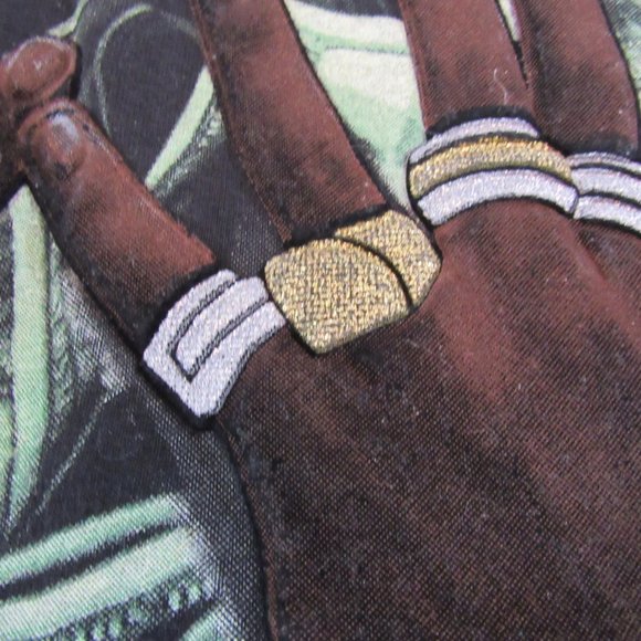 Vtg Get Rich or Die T-Shirt 3D Men's 4XL Velvet Street Wear Hip Hop Rap Tee RARE - Picture 8 of 14